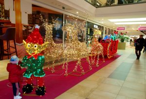 Mall_of_Split, 3D saonice i vilenjaci, svjetlosne božićne dekoracije